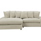 Blaine Upholstered Reversible Chaise Sectional Sofa Sand 509899