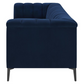 Chalet Upholstered Tuxedo Arm Tufted Sofa Blue 509211