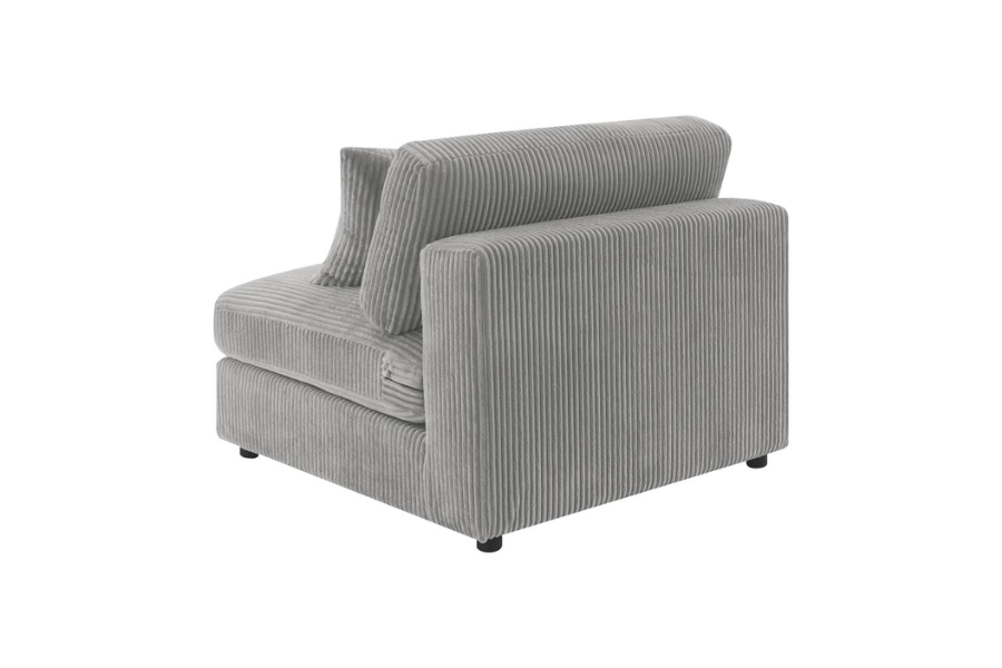 Blaine Upholstered Armless Chair Fog 509997