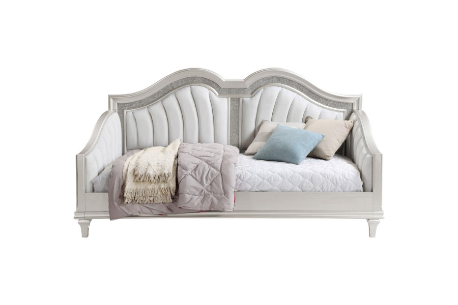 Evangeline Upholstered Twin Daybed Silver Oak 360121