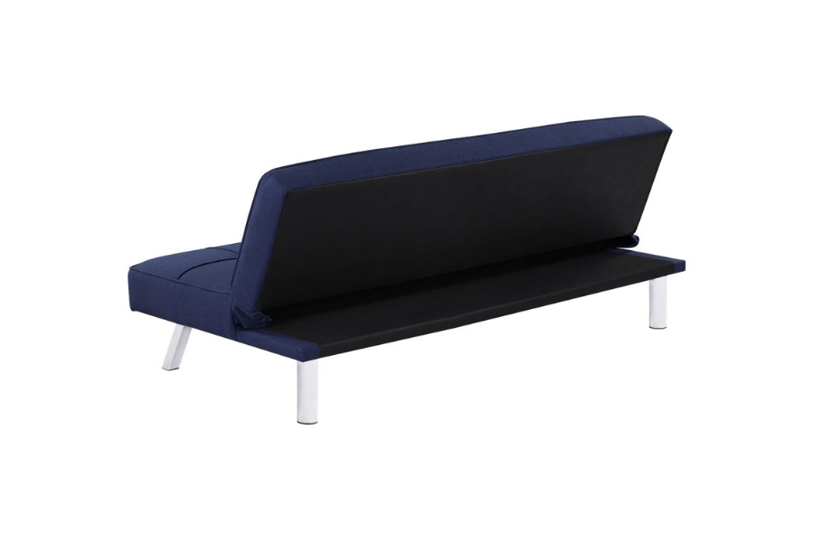 Joel Upholstered Tufted Convertible Sofa Bed Blue 360282