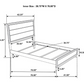 Watson Wood Twin Panel Bed Grey Oak 212421T