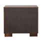 Jessica 2-drawer Nightstand Cappuccino 200712