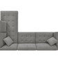 Thomasville Miles Fabric Sectional with Power Footrest