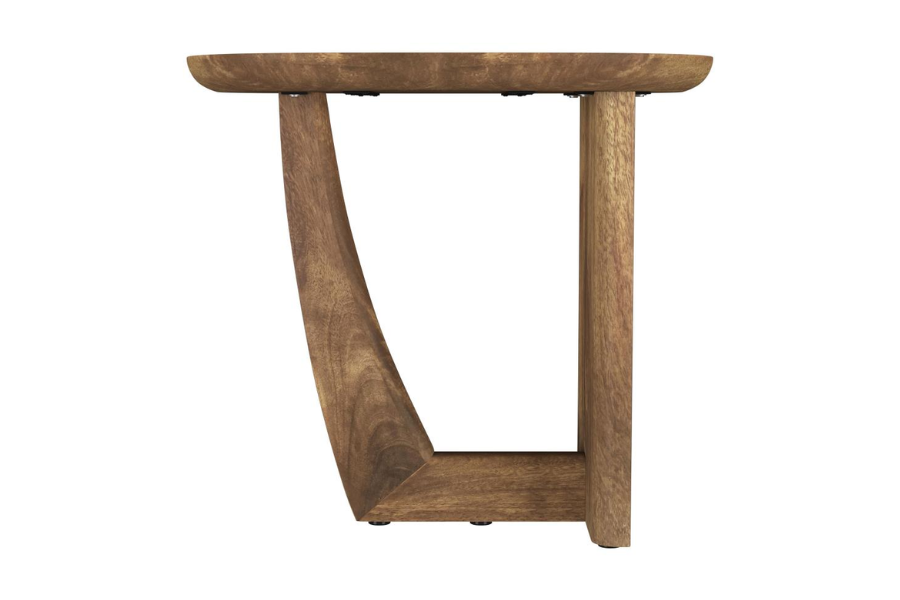 Fletcher Oval Solid Mango Wood Accent Side Table Brown 930029 Comming Soon