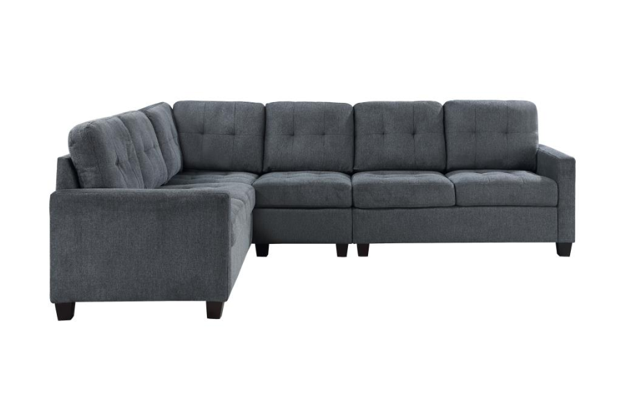 Georgina 4-piece Upholstered Modular Sectional Steel Grey 551701-SET