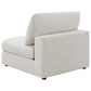 Serene Upholstered Armless Chair Beige 551321