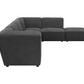 Sunny 6-piece Upholstered Modular Sectional Sofa Charcoal 552081-SET