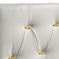 Kendall Upholstered Queen Panel Bed White 224401Q