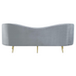 Sophia Upholstered Channel Tufted Sofa Grey 506864