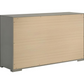 Ives 6-drawer Dresser Cabinet Grey High Gloss 224973