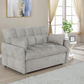 Cotswold Upholstered Convertible Sleeper Sofa Bed Light Grey 508307