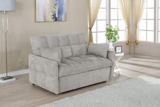 Cotswold Upholstered Convertible Sleeper Sofa Bed Light Grey 508307