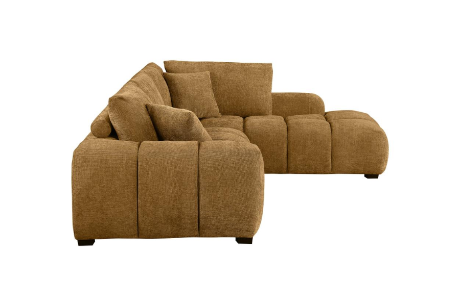 Camacho Upholstered Chaise Sectional Sofa Amber 503985 Commin Soon