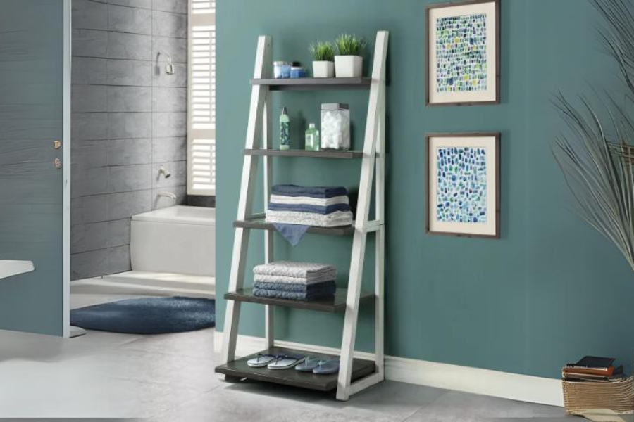 Ashlyn 72" Ladder Bookcase