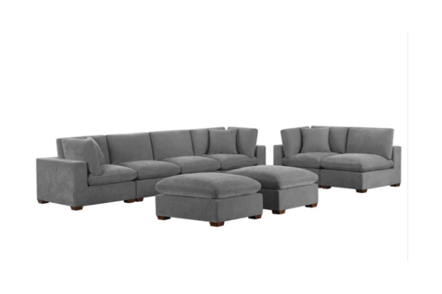 Thomasville Lowell 8 - piece Modular Sectional Floor Model