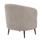 Ellorie Upholstered Channel Back Curved Chair Beige 504839 Comming Soon