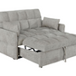 Cotswold Upholstered Convertible Sleeper Sofa Bed Light Grey 508307