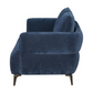 Lively Chenille Upholstered Modern Track Arm Loveseat Blue 509042