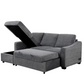 Coddle Aria Fabric Sleeper Sofa with Reversible Chaise