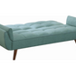 Caufield Upholstered Convertible Sofa Bed Turquoise Blue 360097