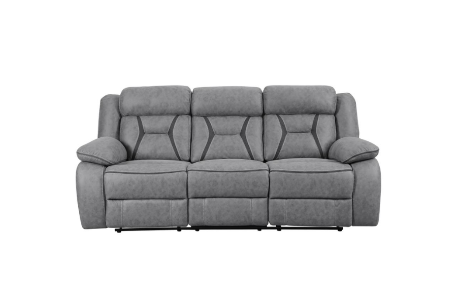 Higgins 3-piece Upholstered Motion Reclining Sofa Set Grey  602261-S3 Comming Soon