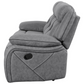 Higgins Upholstered Motion Reclining Sofa Grey 602261