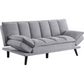 Laredo Upholstered Tufted Convertible Sofa Bed Grey 360018