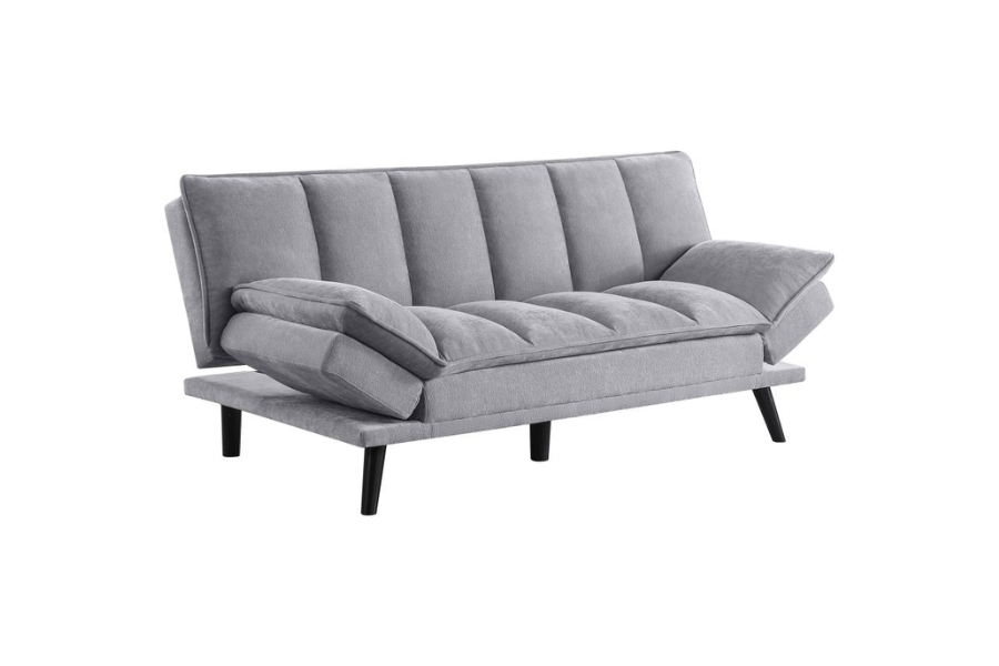 Laredo Upholstered Tufted Convertible Sofa Bed Grey 360018