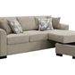 Storey Upholstered Sleeper Sectional Chaise Sofa Camel 504778