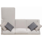 Mcloughlin Upholstered Sloped Arm Sectional Sofa Platinum 501840