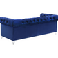 Bleker Upholstered Tuxedo Arm Tufted Sofa Blue 509481