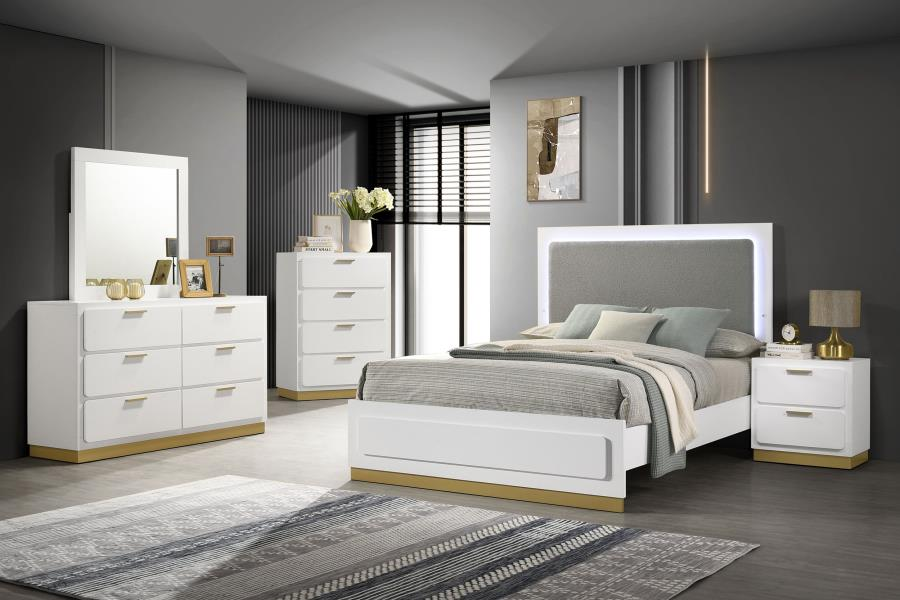 Caraway 5-piece Queen Bedroom Set White 224771Q