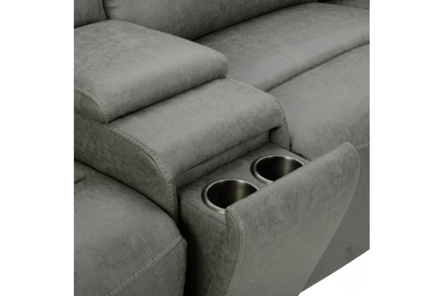 Sweeney 6-piece Fabric Power Reclining Sectional with Power Headrests