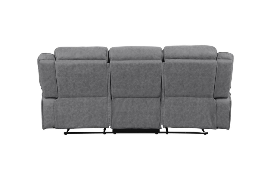 Higgins Upholstered Motion Reclining Sofa Grey 602261