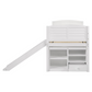 Millie Twin Workstation Loft Bed White 400330T