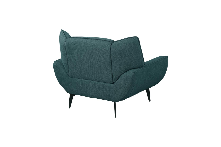 Acton Upholstered Flared Arm Accent Chair Teal Blue 511163