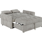 Cotswold Upholstered Convertible Sleeper Sofa Bed Light Grey 508307