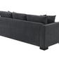 Sofá cama seccional con chaise longue tapizado Storey gris oscuro 504777 