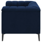 Chalet Upholstered Tuxedo Arm Tufted Chair Blue	509213