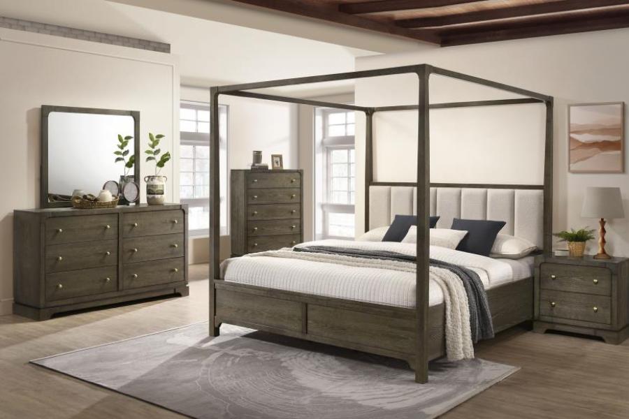 Gran Park Queen Canopy Bed Dark Coc 224931Q