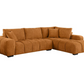 Camacho Upholstered Sectional Sofa with Ottoman Set Orange 503975-SET Comming Soon