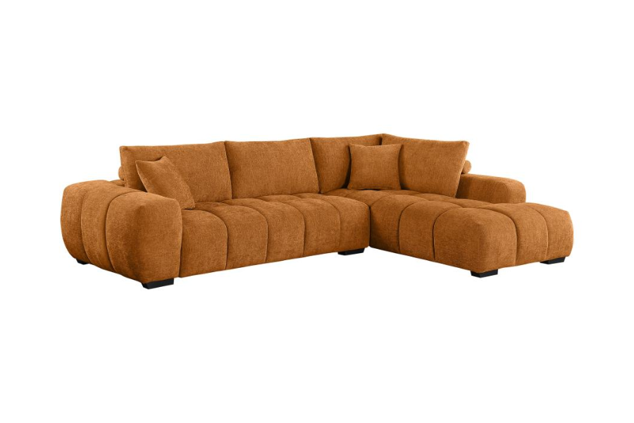 Camacho Upholstered Sectional Sofa with Ottoman Set Orange 503975-SET Comming Soon