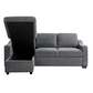 Coddle Aria Fabric Sleeper Sofa with Reversible Chaise