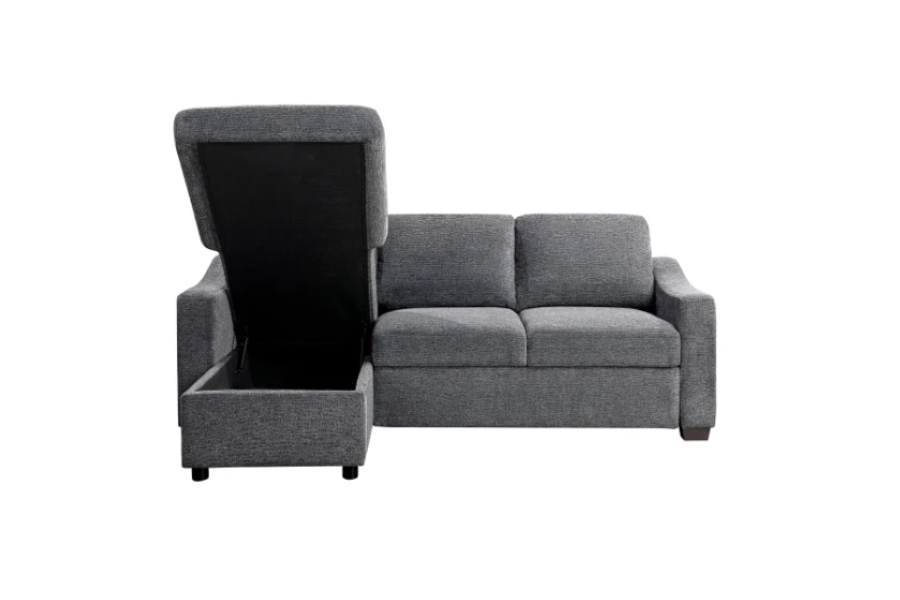 Coddle Aria Fabric Sleeper Sofa with Reversible Chaise