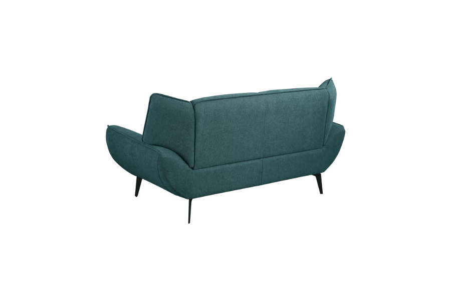 Acton Upholstered Flared Arm Loveseat Teal Blue	511162