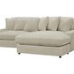 Blaine Upholstered Reversible Chaise Sectional Sofa Sand 509899