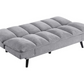 Laredo Upholstered Tufted Convertible Sofa Bed Grey 360018