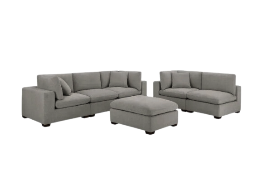 Thomasville Lowell 6-piece Fabric Modular Sectional