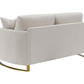 Corliss 3-piece Upholstered Arched Arm Sofa Set Beige 508821-S3